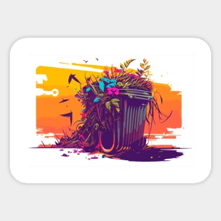 Trash Can Sticker